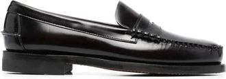 Sebago Leren mocassins met amandelvormige neus - Heren - Loafers - Bruin - 42 EU - Leer - Schoenen