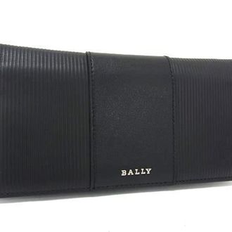 Bally Black Leather Long Wallet (Bi-Fold) (Pre-Owned)