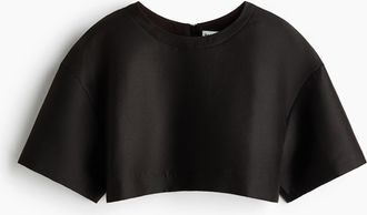 H&M Crop-Top - Schwarz