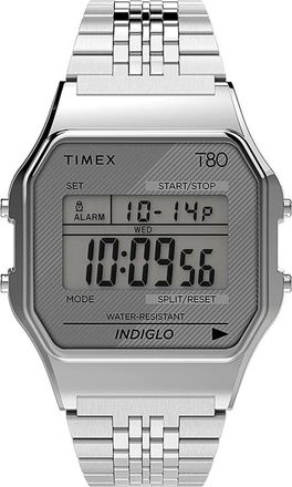 Timex T80 Unisex Zilveren Horloge TW2R79300