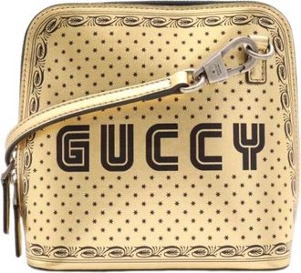 Gucci Pre-owned Guccy Borsa a Spalla 2way in Pelle - - Pre-owned - Donna - Giallo - ONE SIZE