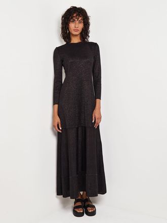 Misook Shimmer Knit Maxi Dress