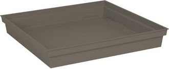 Eda Plato De Platillo Cuadrado Toscane - 40 Cm - Taupe