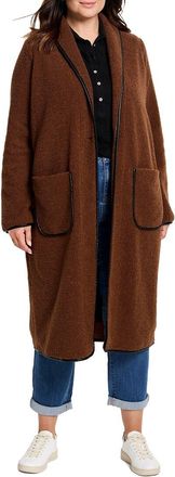 Nic+Zoe NIC+ZOE Plus Trimmed Teddy Coat