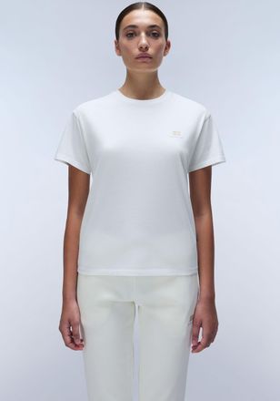 Napapijri T-Shirt NAPAPIJRI S-NINA 941 BLACK BEAUTY, Damen, Gr. XL, weiss (wei&szlig; heron), Single Jersey, Obermaterial: 100% Baumwolle, unifarben, regular fit, Run