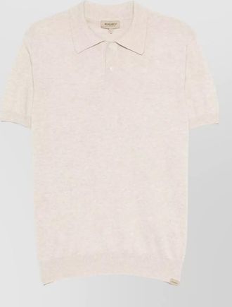 Woolrich knit polo shirt short sleeves ribbed finishes