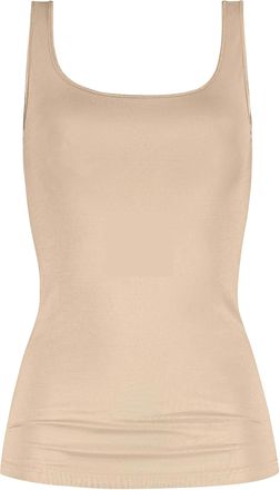 Mey Sporty Vest with Broad Straps, Colour: White, Champagne and Black, Sizes: 38 - 46, Size 38 Champagne