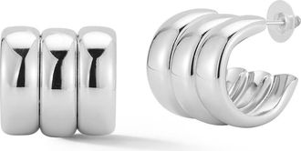 Glaze Jewelry Triple Hoop Earrings in Silver at Nordstrom Rack