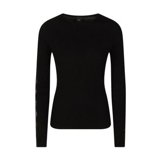 Pinko Round-neck Knitwear - female - PINKO - Round-neck Knitwear - Black - S - Knitwear