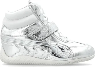 Puma Puma, Fitness, Dames, Grijs, 39 1/2 EU, Leer, Speedcat Wedge Lustre Sneakers