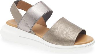 The Flexx Tuana Platform Wedge Slingback Sandal in Pewter at Nordstrom, Size 8Us
