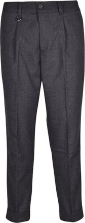 Paolo Pecora Kostuumbroek - Heren - Nette broeken - Grijs - M - Polyester - Broeken