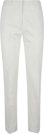 Fabiana Filippi Slim-fit Broek - Dames - Slim Fit Broeken - Wit - M - Katoen - Broeken