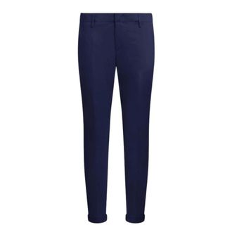 Dondup Slim-fit Trousers, male, Blue, Size: W36 Gaubert Trousers