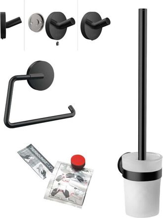 Emco Emco - Juego De Wc Redondo Con Soporte De Papel, Juego De