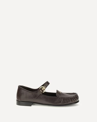 Miu Miu Mocassini in pelle con fibbia Woman 40