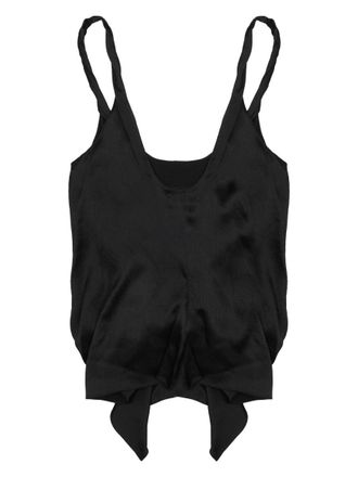 J.W.Anderson Cami Gathered Front Silk Tank Top