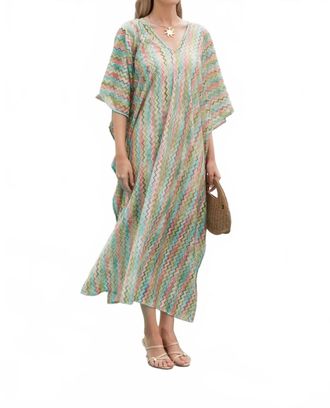 Tela Cabana Midi Dress In Zigzag