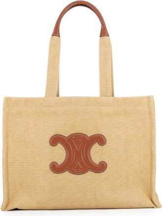 Celine Canvas Leather Handbag Tote Bag (Pre-Owned)