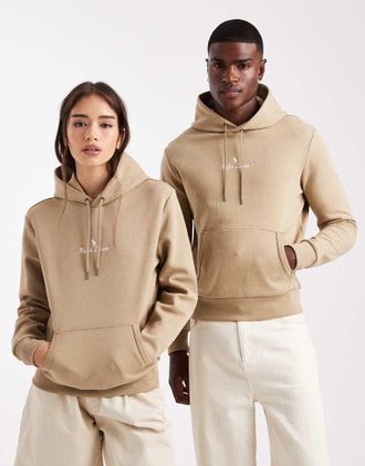 Polo Ralph Lauren Felpa in jersey doppio con cappuccio e scritta del logo centrale beige-Neutro
