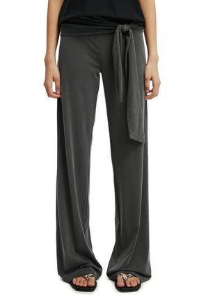 Cotton On Womens Honey Tie Pant in Charcoal at Nordstrom, Size Xx-Small
