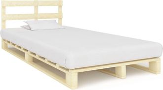 vidaXL Vidaxl - Estructura Cama Palets Sin Colch&oacute;n Madera Maciza Pino 120x200cm