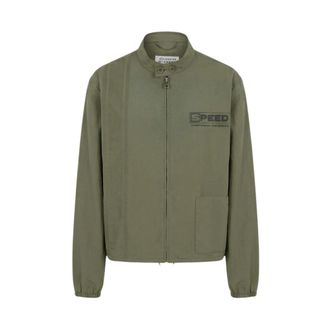 Maison Margiela Light Jackets, male, Green, Size: L Sportsjacket