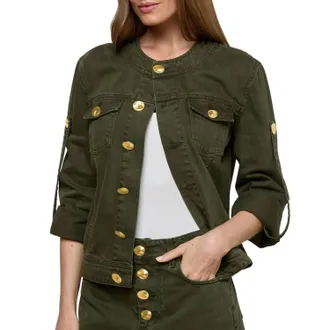 L'agence Anouk Denim Jacket In Picholine