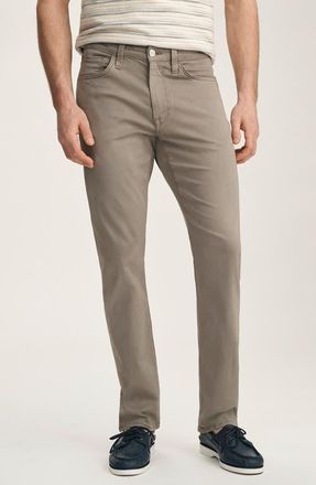 34 Heritage Courage Stretch Twill Straight Leg Pants in Driftwood Twill at Nordstrom, Size 30 X 32