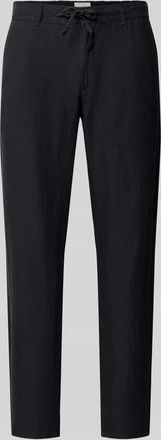 Brax Brax Slim Fit Leinenhose aus reinem Leinen Modell Fabio in Black, Gr&ouml;&szlig;e 31/32