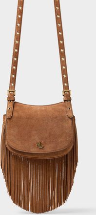 Lauren Ralph Lauren Womens Marcy fringed suede crossbody bag