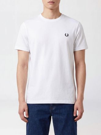 Fred Perry T-shirt slim fit in cotone girocollo con logo ricamato