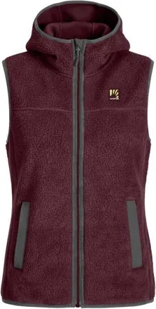 Karpos Moiazza Retro Hoodie Vest Fleecegilet f&uuml;r Damen | rot