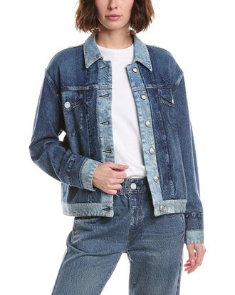 Rag & Bone Rag & Bone Miramar Combo Terry Oversized Trucker Jacket