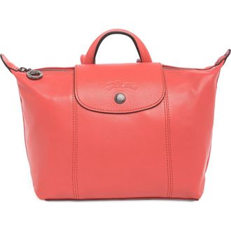 Longchamp Le Pliage Cuir Backpack in Terracotta at Nordstrom Rack