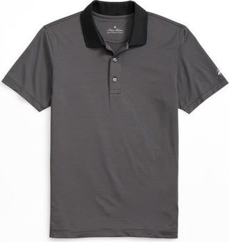 Brooks Brothers Performance Golf Polo in Gray/Black at Nordstrom, Size Xx-Large
