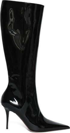 Amina Muaddi Stivali Barbara 90mm - Nero