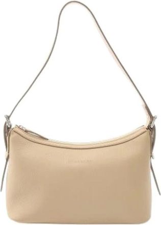 Burberry Pre-owned Shoulder Bags, female, Beige, Size: ONE SIZE Pre-owned Leather Shoulder Bag