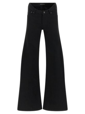 Balenciaga Womens Curved Waist Jeans