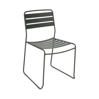 Fermob Stacking chair Surprising - Grey - Steel - Designer Harald Guggenbichler
