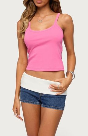 Edikted Basic Babe Camisole in Pink at Nordstrom, Size X-Small