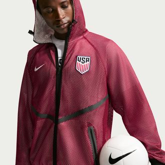 Nike USMNT Nike Mens Dri-FIT Soccer Anthem Jacket in Red | IH1773-677