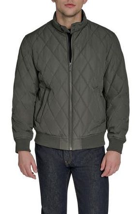 Dockers Quilted Bomber Jacket in Chartreuse at Nordstrom Rack, Size Medium