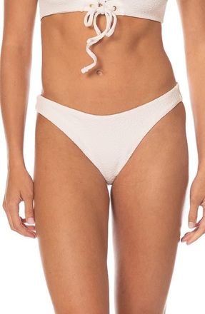 Maaji Coconut Milk Sublimity Reversible Bikini Bottoms in White at Nordstrom, Size X-Large