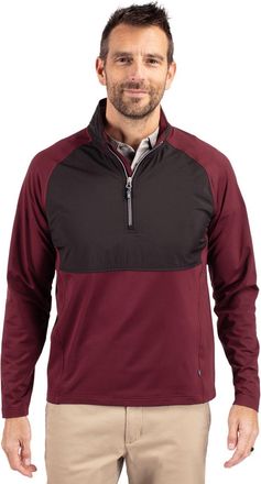 Cutter & Buck Adapt Eco Knit Hybrid Recycled Mens Quarter Zip