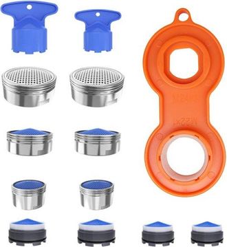 No Brand 10 Juegos De Aireadores De Grifo M18/m20/m22/m24, Boquilla De Filtro De Grifo Ahorradora De Agua, Repuestos Para Aireadores De Grifo - Rosca Externa (