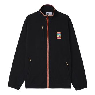 adidas originals Adplr Pf Tt polar fleece Athletics Sports Jacket Black GP1113