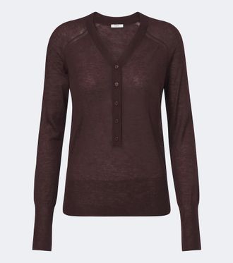 Joseph Camisa Henley Reem de cachemir