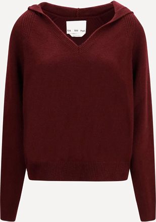 SA SU PHI Cashmere hooded Sweater Female 42