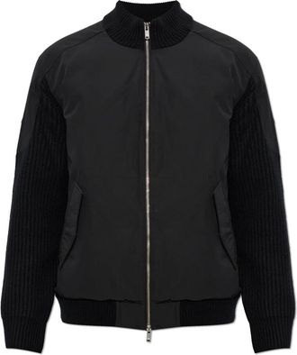 Moose Knuckles Pufferjack met patch - Heren - Jassen - Zwart - Maat: M Wol